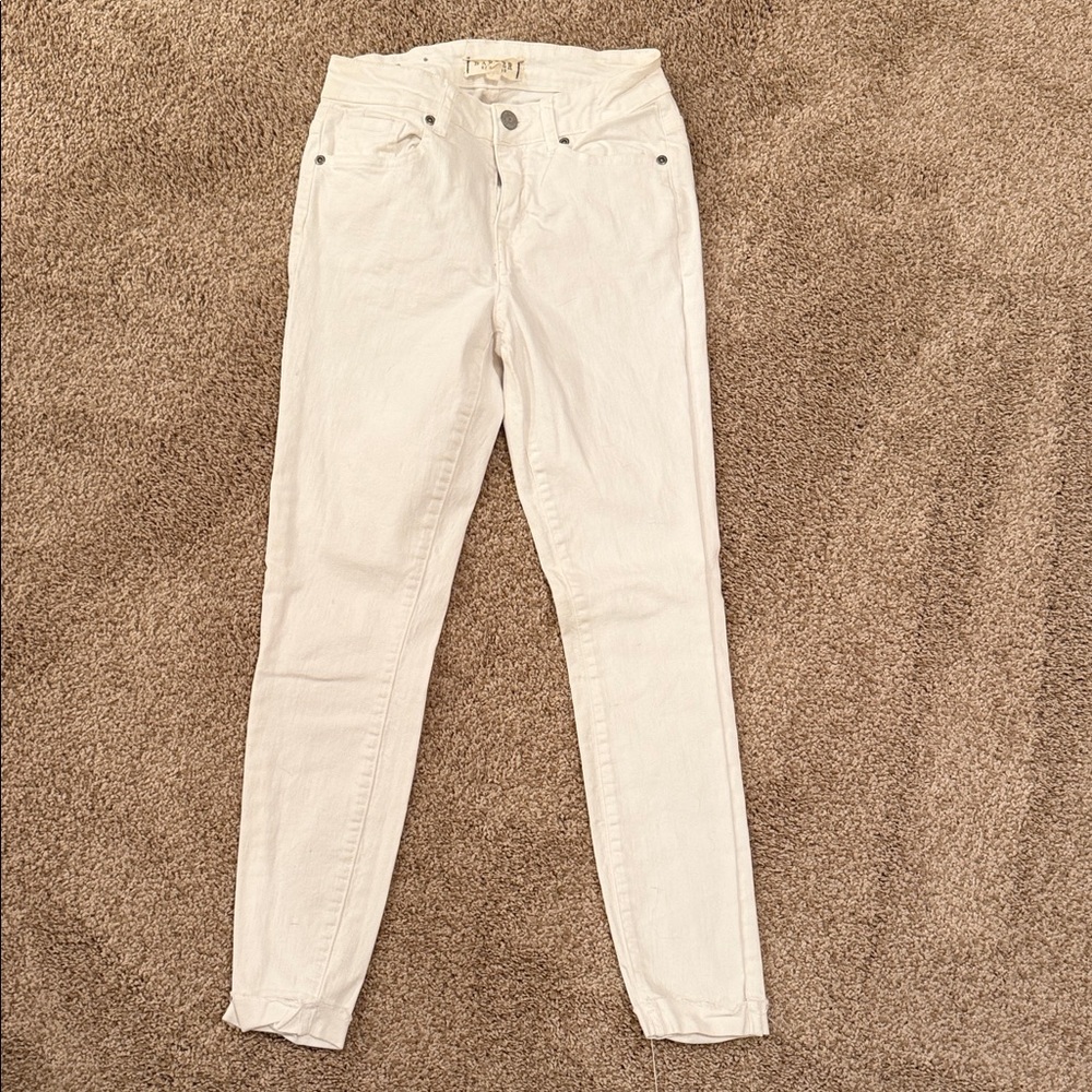 Harper Heritage Women's Mid Rise White Skinny Jeans Size 25